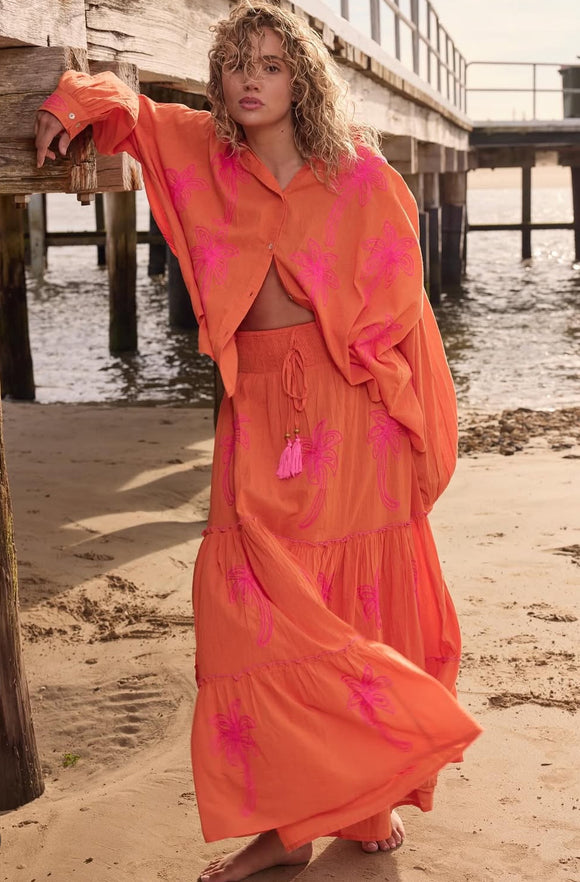 Italian Star - Salty Skirt - Orange/Pink