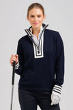 Shirty Sports Club - The Sawgrass Cashmere Cotton Sweater - Black