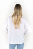 Humidity - Dippy Long Sleeve Tee -  White