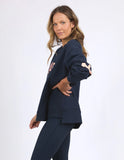 Foxwood - Interval Crew - Navy and Peach