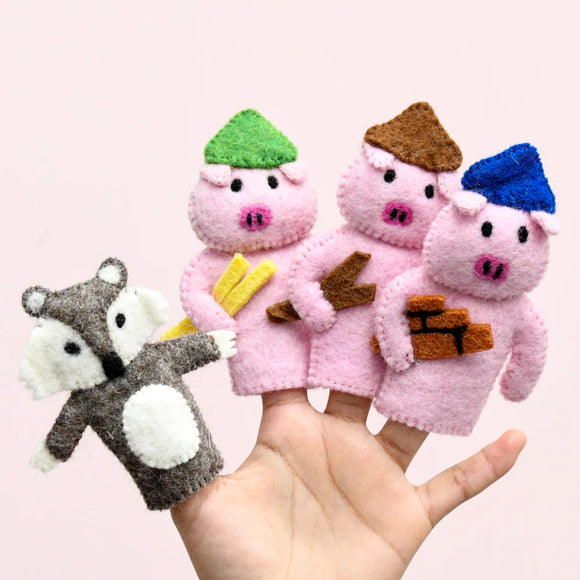 Tara Treasure’s - Finger Puppet Set - The Three Little Pigs