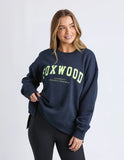 Foxwood - Interval Crew - Navy with Neon Yellow