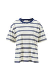 Ceres Life - Stevie Slouchy Tee - Milk / Heritage Navy Stripe