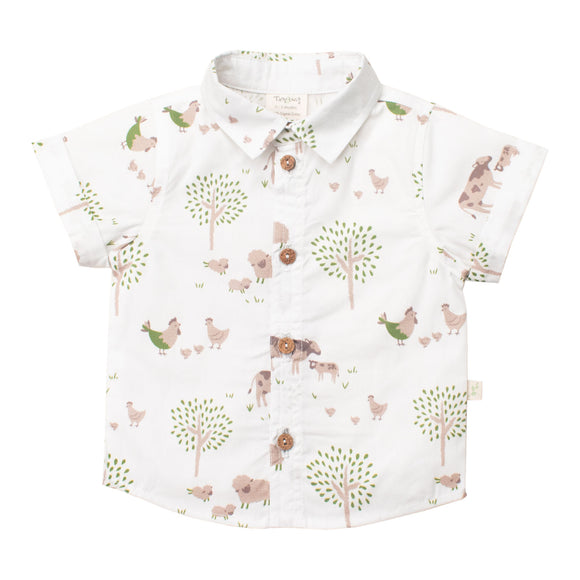 Tiny Twig - Spring Farmyard Cambria Shirt Voile