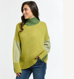 Italian Star - Block Colour Knit - Green