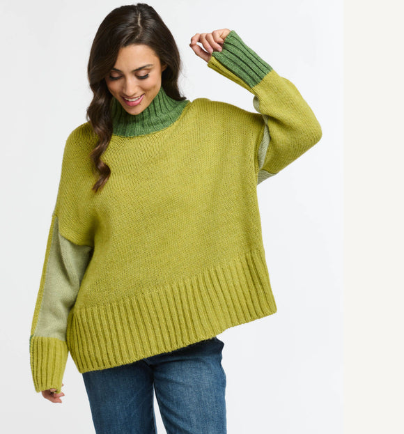 Italian Star - Block Colour Knit - Green