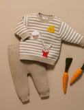 Purebaby - Knitted Leggings - Mushroom Melange
