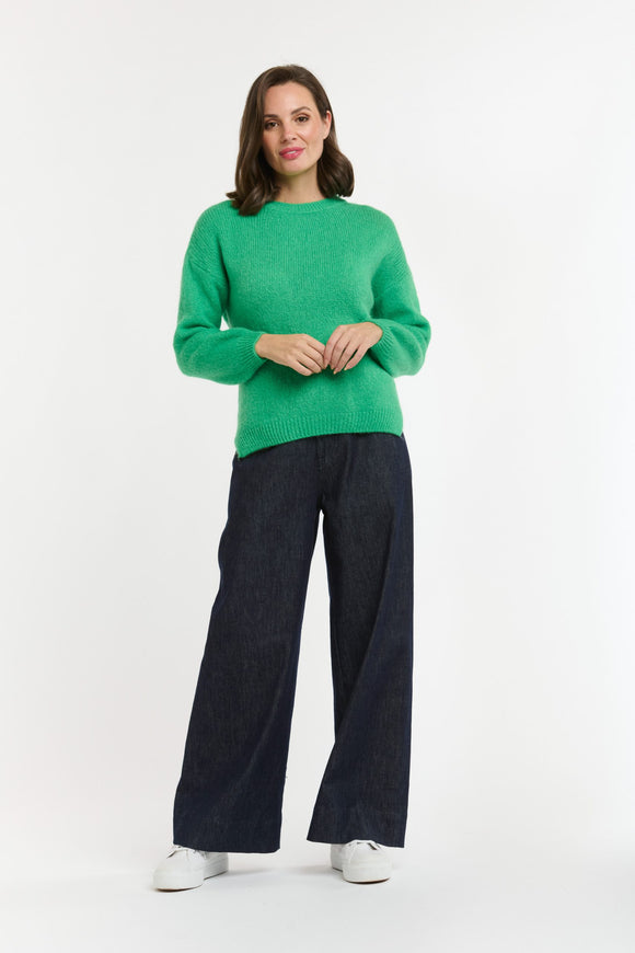 Urban Luxury - Jumper With Splits - Apple