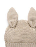 Purebaby - Knitted Bunny Beanie - Oatmeal Melange