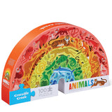 Crocodile Creek - Rainbow Animals Jigsaw Puzzle - 100 Pc