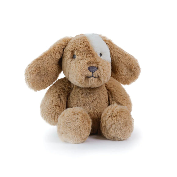 O.B Designs - Little Huggie Soft Toy - Duke Dog  Caramel