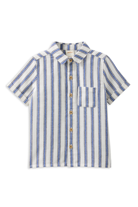 Milky - Stripe Linen Shirt