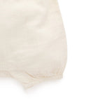 Purebaby - Embroidered Romper - Cloud