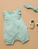 Purebaby - Ruffle Shortie Growsuit - Silhouette Print