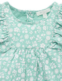 Purebaby - Ruffle Shortie Growsuit - Silhouette Print
