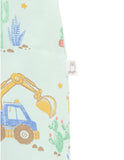 Purebaby - Short Sleeve Zip Growsuit - Desert Trucks Print