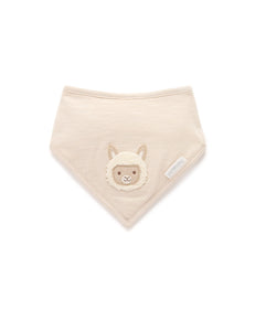 Purebaby - Llama Bandana Bib - Sand