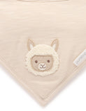 Purebaby - Llama Bandana Bib - Sand