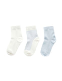 Purebaby - 3 Sock Pack - Pale Blue