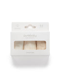Purebaby - 3 Sock Pack - Wheat Melenge/Vanilla Pack