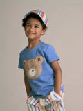 Huxbaby - Furry Huxbear Marine Blue Tee