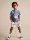 Huxbaby - Furry Huxbear Marine Blue Tee
