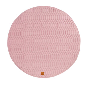 All 4 Ella - Quilted reversible linen playmat - Blush Pink