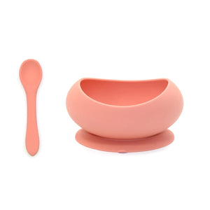 O.B Designs - Stage 1 Suction Bowl & Spoon Set - Guava