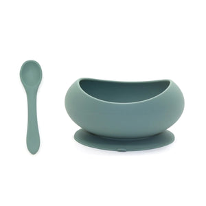O.B Designs - Stage 1 Suction Bowl & Spoon Set - Ocean