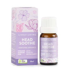 Lively Living Essential Oil - Head Soothe Organic  10mls