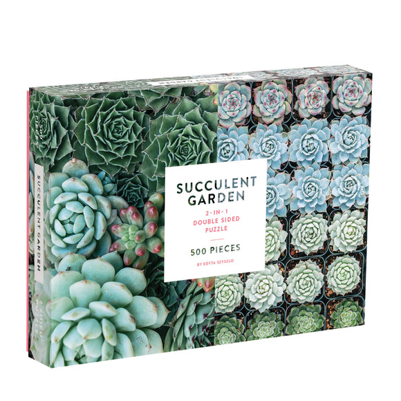 500 Piece Jigsaw Puzzle - Succulent Garden - Double Sided