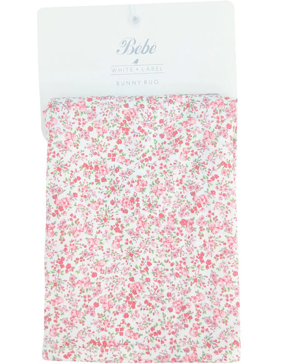 Bebe White Label - Floral Bunny Rug Baby Blanket