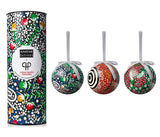 Alperstein Designs - 3 Pack Cylinder Christmas Baubles - Coral Heyes
