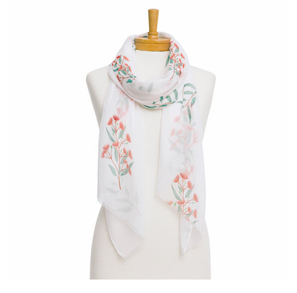Australiana Gifts Co - White Red Flowering Gum Scarf - 18