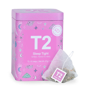 T2 Tea : Herbal Tisane in a Bag - 25 Teabags Icon Tin - Sleep Tight