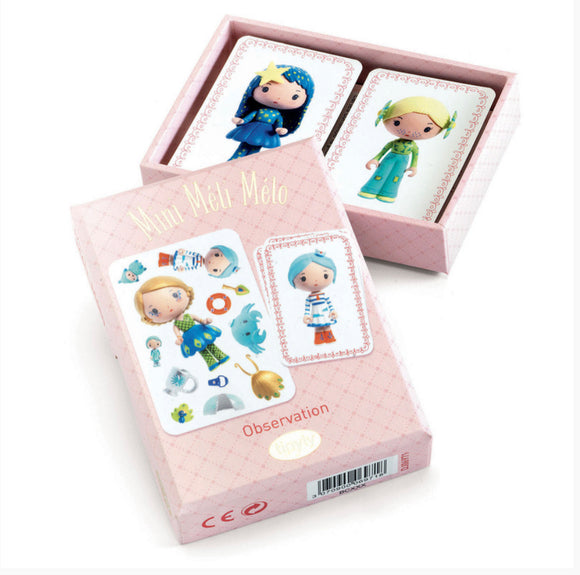 Djeco - Mini Méli-Mélo Tinyly Observation Card Game