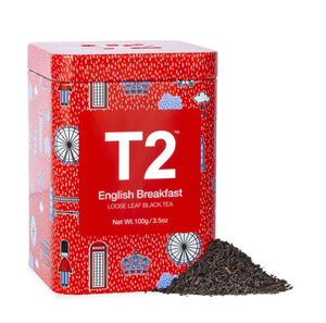 T2 Tea : Loose Leaf Black Tea Icon Tin 100g - English Breakfast