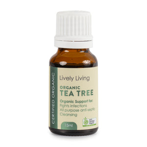 Lively Living Essential Oil - Tea Tree Organic - 15mls