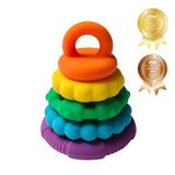 Jellystone Designs - Rainbow Stacker & Teether Toy