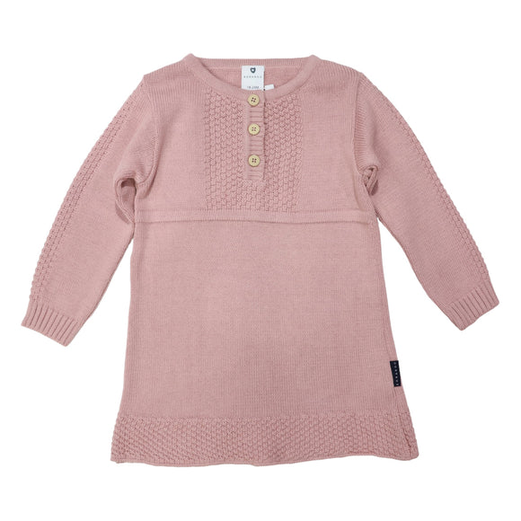 Korango - Textured Knit Dress - Dusty Pink