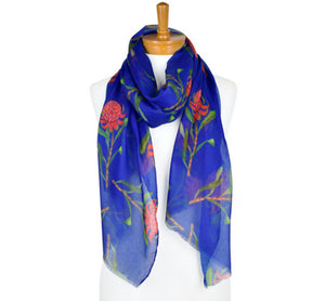 Australiana Gifts Co - Navy Waratah Scarf - 8