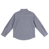 Designer Kidz - Oliver Long Sleeve Gingham Shirt - Navy