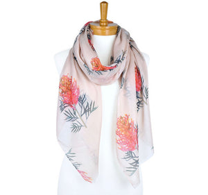 Australiana Gifts Co - Beige Grevillea Scarf - 2